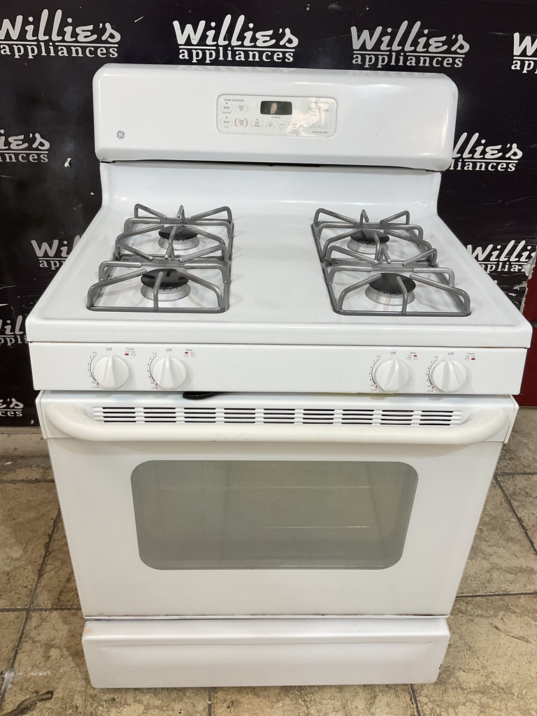 Ge Used Natural Gas Stove 30inches (White) 