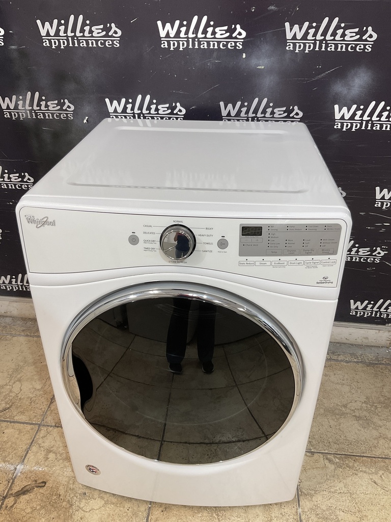 Whirlpool Used Electric Dryer 220volts (30 AMP) 27inches {4 prong} (white) 