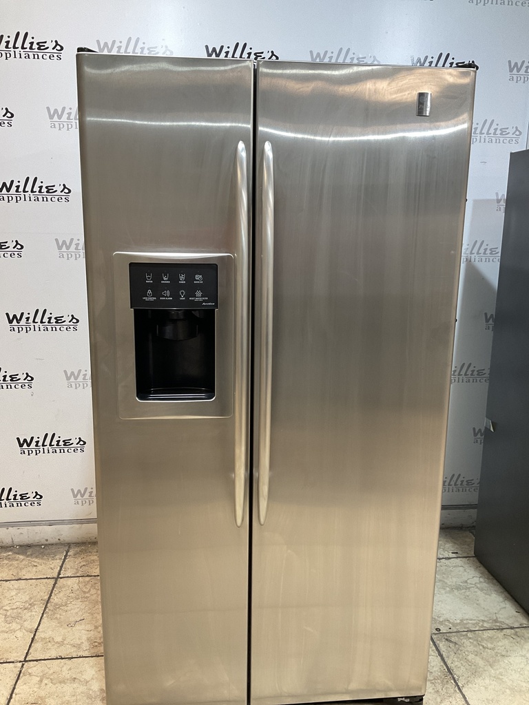 Ge Used Refrigerator Side by Side Counter Depth 36x69 1/2” (Stainless Steel) 