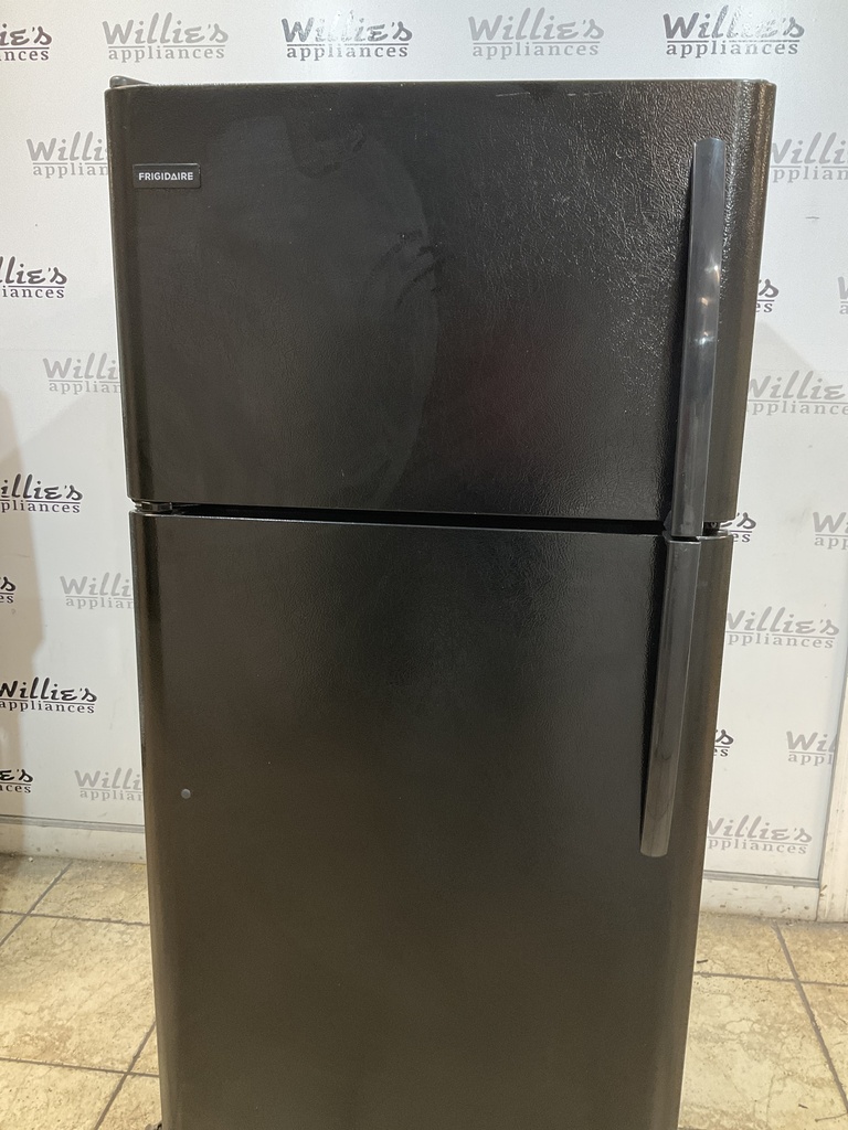 Frigidaire Used Refrigerator Top and Bottom 30x66 (Black) 