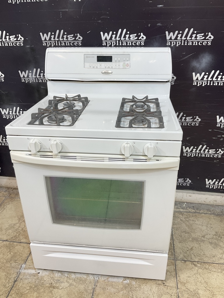 Whirlpool Used Natural Gas Stove 30inches (White) 