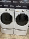 Whirlpool Used Electric Set Washer/Dryer Front-load 27inches {4 prong} (White) 
