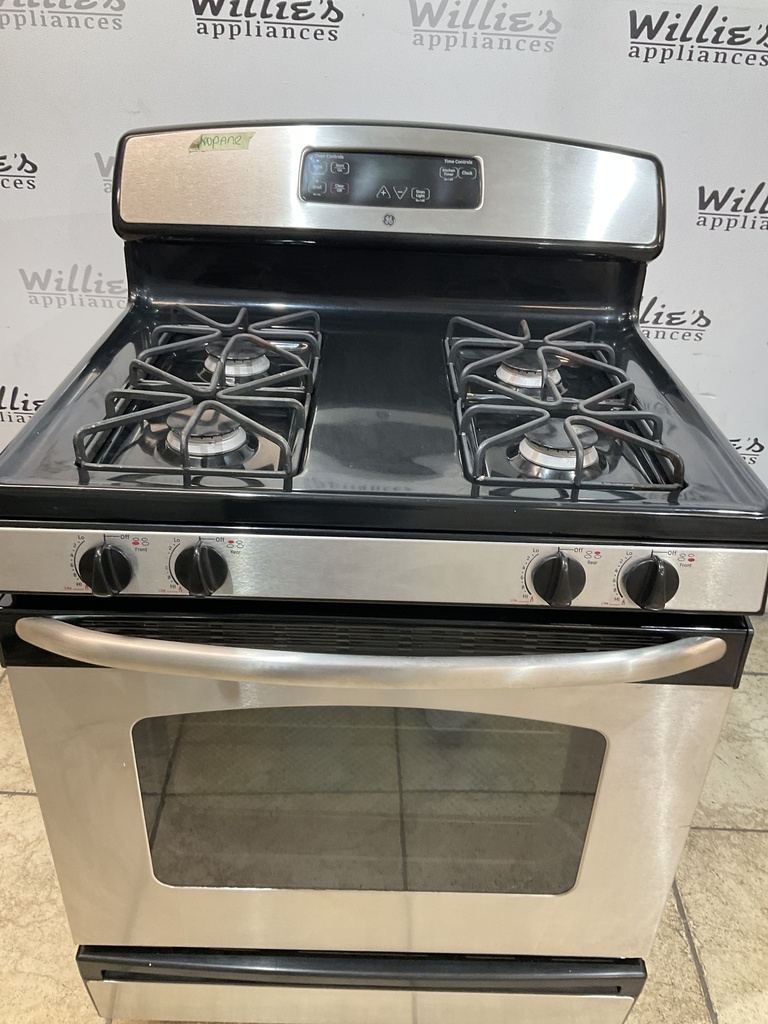 Ge Used Gas Propane Stove 30inches (Stainless Steel) 