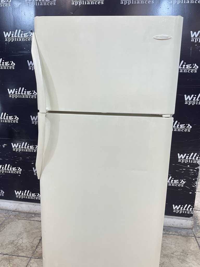 Frigidaire Used Refrigerator Top and Bottom 30x66 (Bisque) 