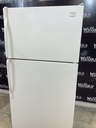 Whirlpool Used Refrigerator Top and Bottom 33x66 (White) 