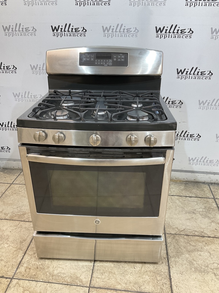 Ge Used Natural Gas Stove 30inches (Stainless Steel) 