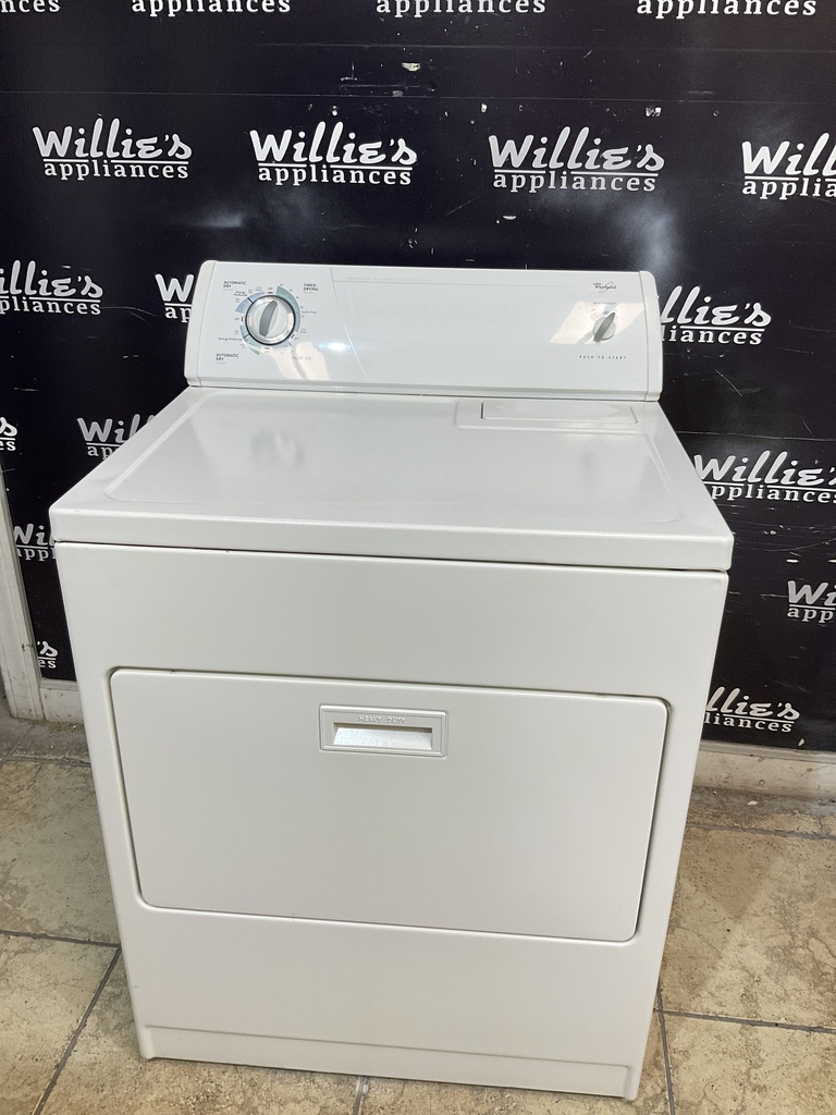 Whirlpool Used Electric Dryer 220volts (30 AMP) 29inches {3 prong} (white)