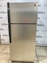 Ge Used Refrigerator Top and Bottom 28x64 1/2” (Stainless Steel) 