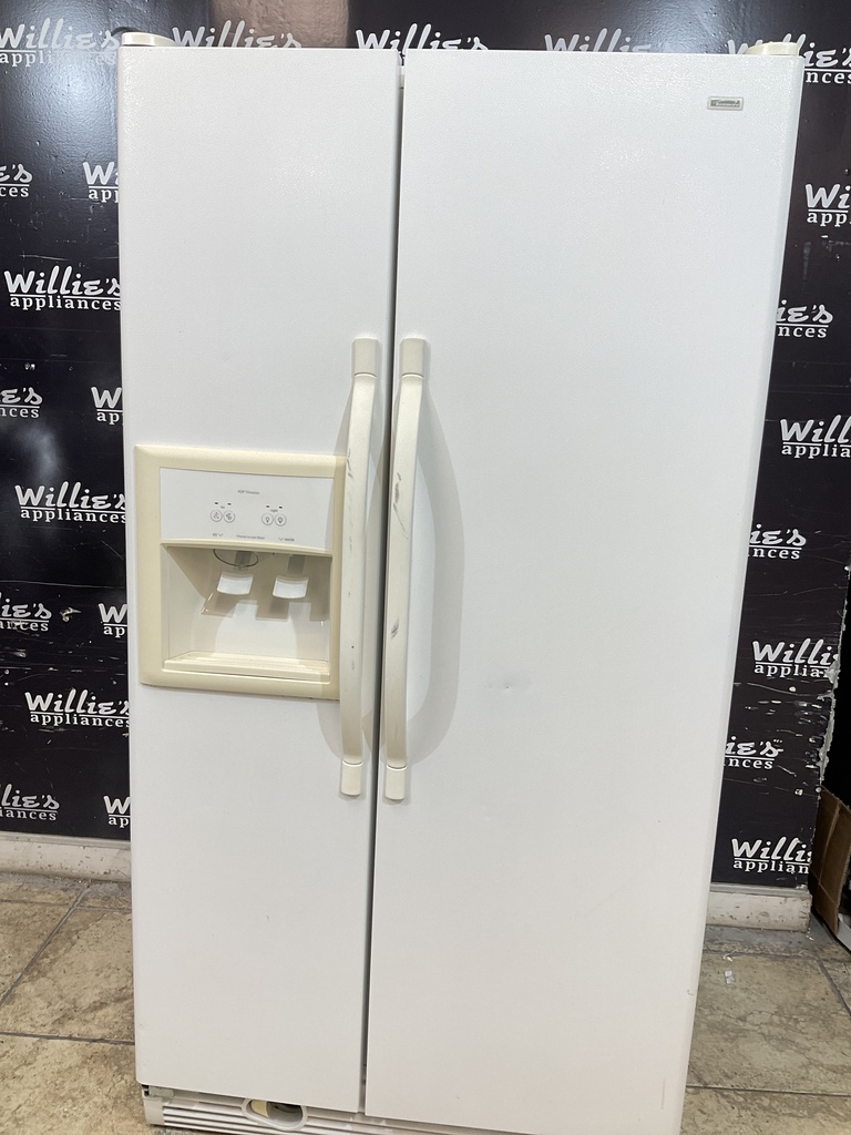Kenmore Used Refrigerator Side Y Side 36 1/2” x 69 1/2” (White)