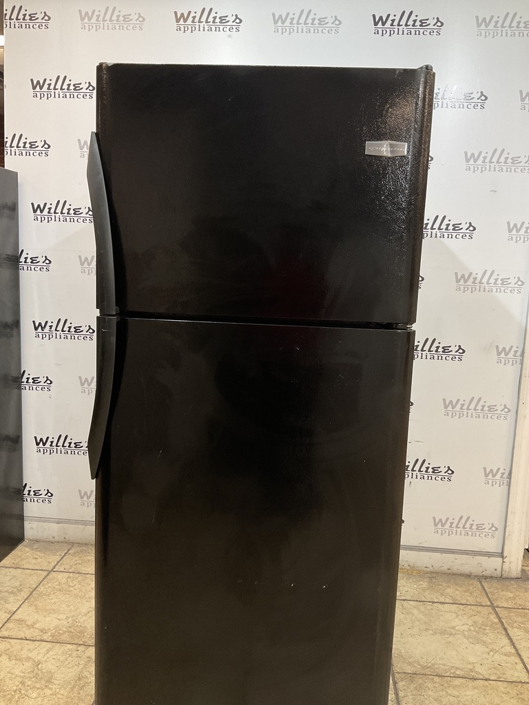Frigidaire Used Refrigerator Top and Bottom 30x69 (black) 