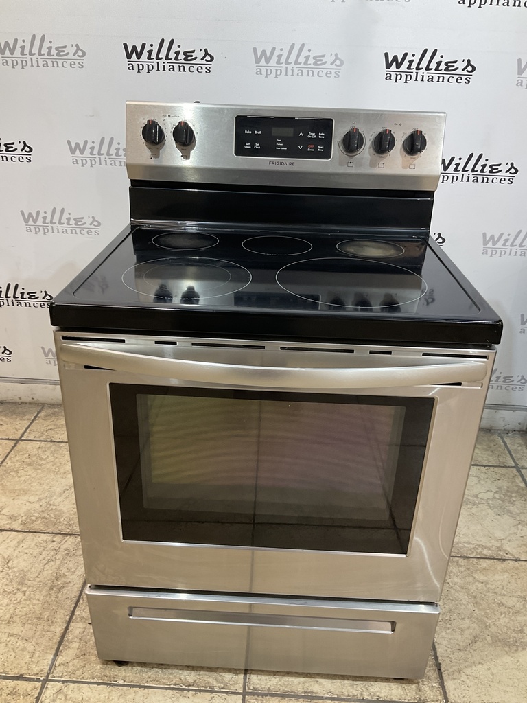 Frigidaire Used Electric Stove 30inches {4 prong} (Stainless Steel) 