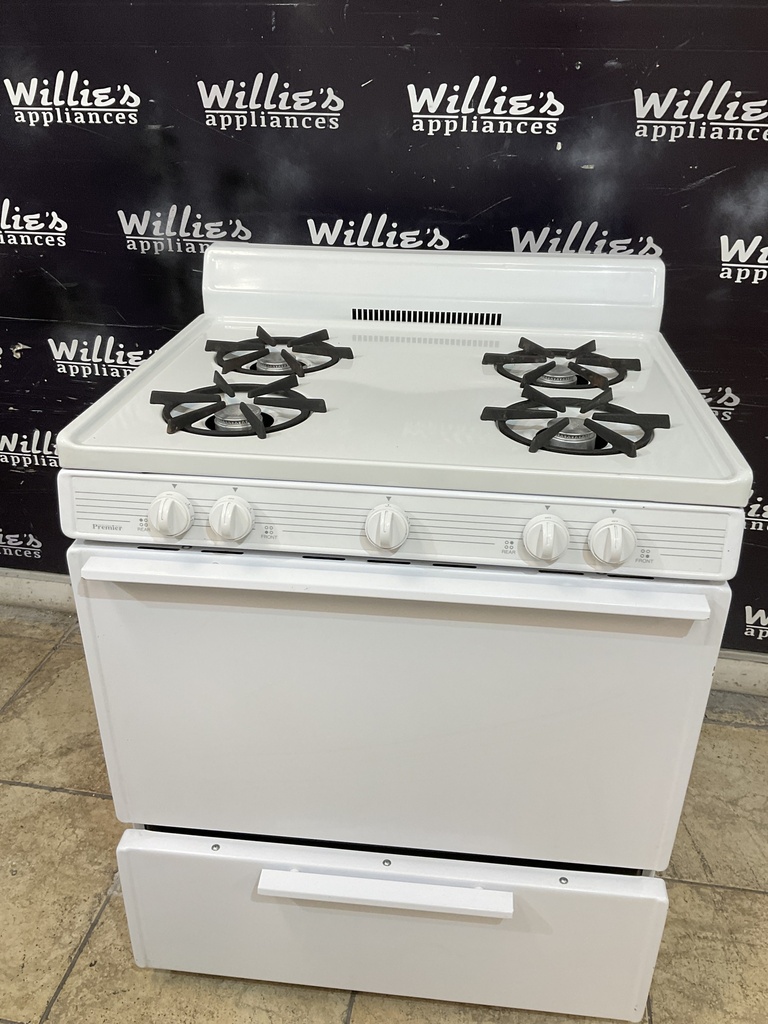 Premier Used Natural Gas Stove 30inches (White) 