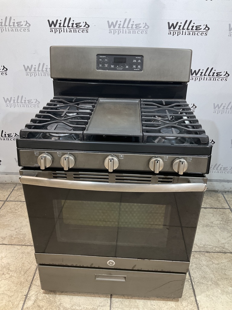 Ge Used Natural Gas Stove 30inches (stainless steel) 