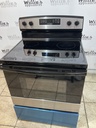 Amana Used Electric Stove 220volts (40/50 AMP) 30inches {no cord} (Stainless steel) 