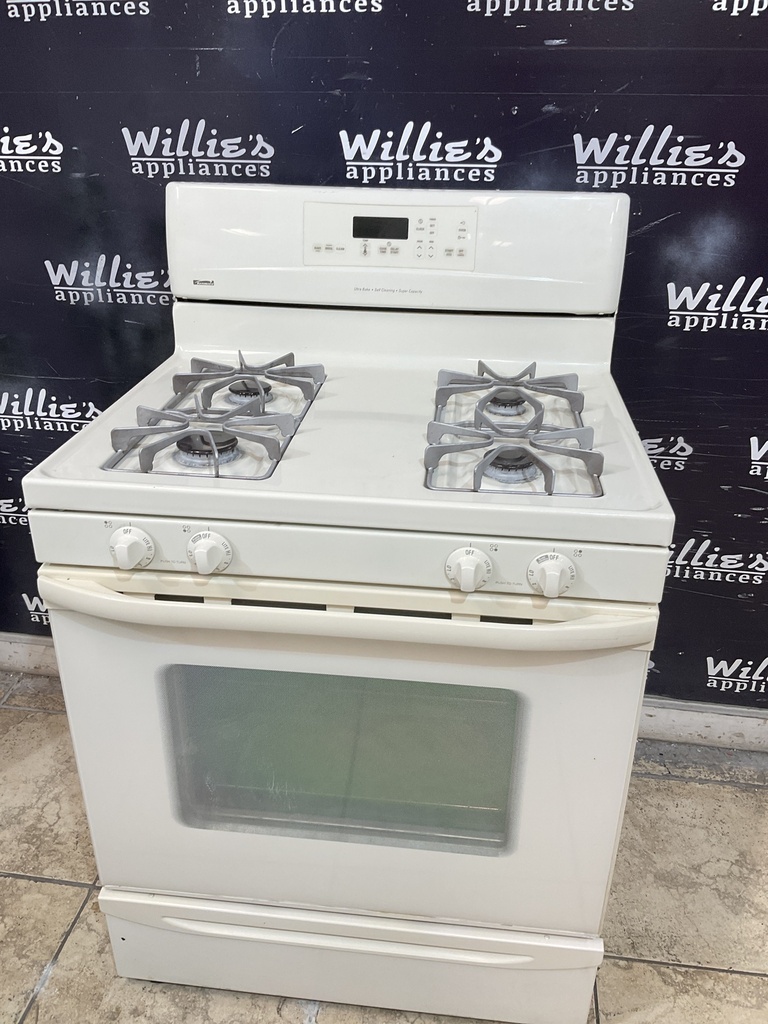 Kenmore Used Natural Gas Stove 30inches (Bisque) 