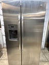 Ge Used Refrigerator Side by Side 36x70 (Stainless Steel) 