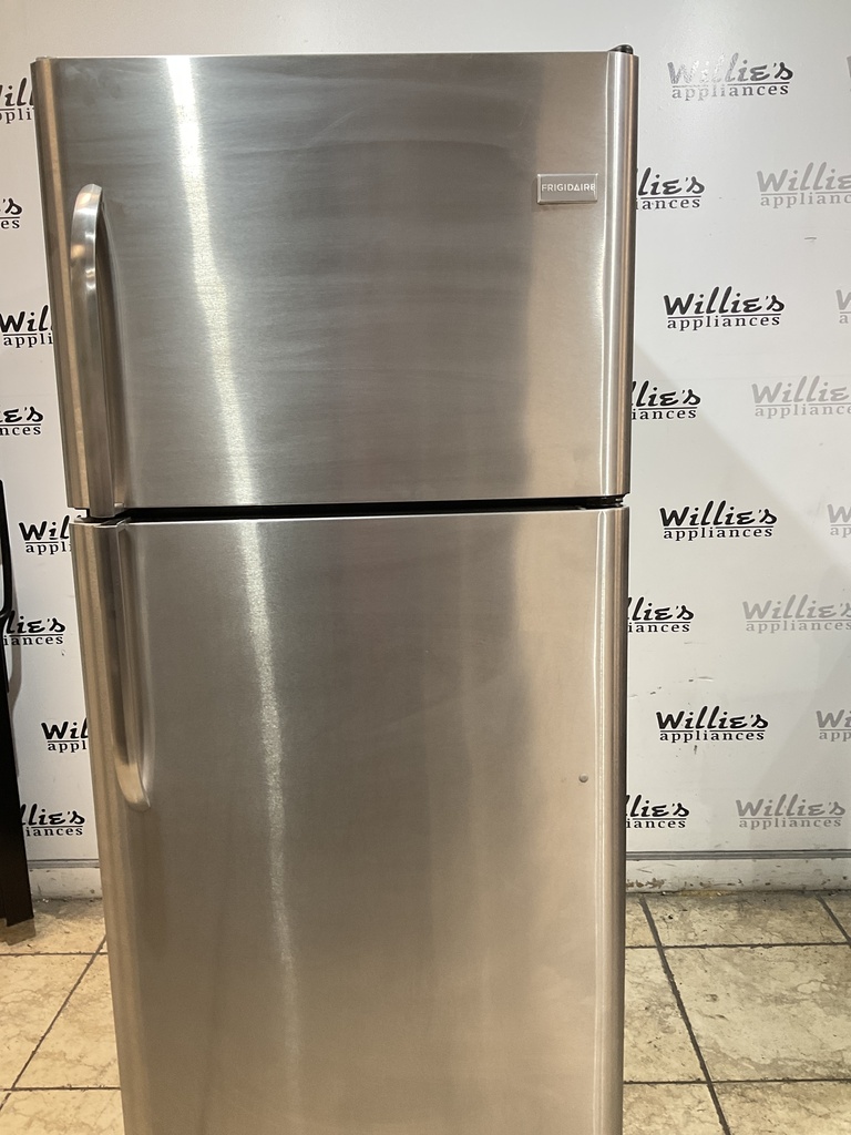 Frigidaire Used Refrigerator Top and Bottom 30x69 (Stainless Steel) 