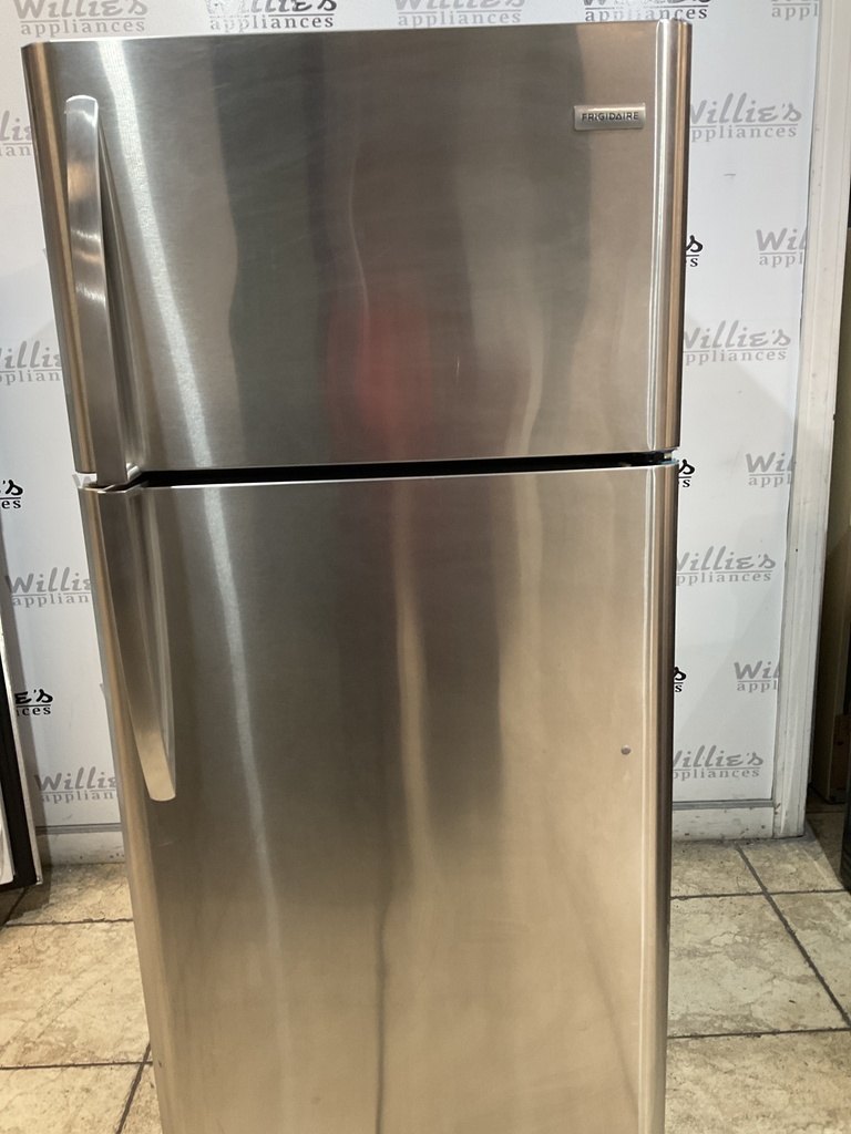 Frigidaire Used Refrigerator Top and Bottom 30x66 (stainless steel) 