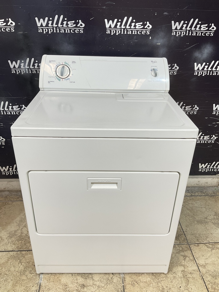 Whirlpool Used Electric Dryer 220volts (30 AMP) 29inches {3 prong} (White) 