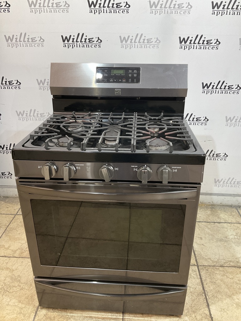 Kenmore Used Natural Gas Stove 30inches (Stainless Steel) 