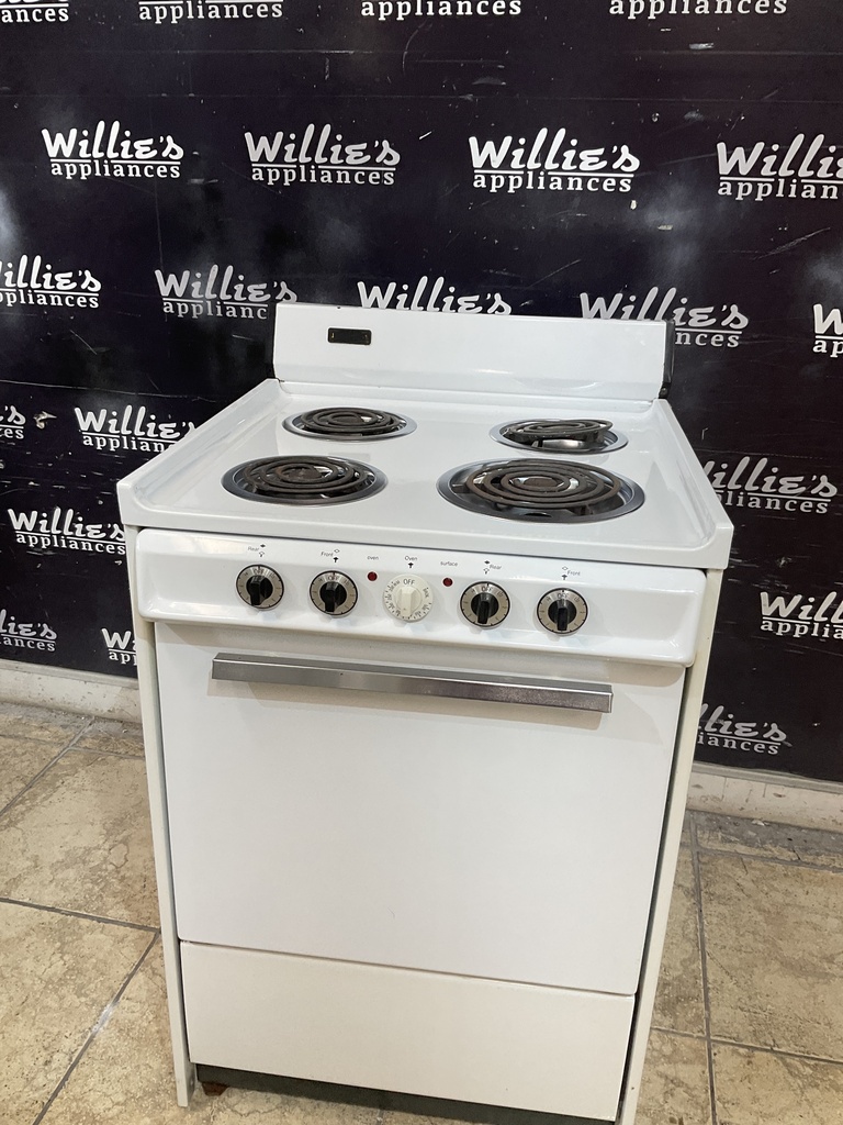 Tappan Used Electric Stove 24inches {3 prong} (white) 