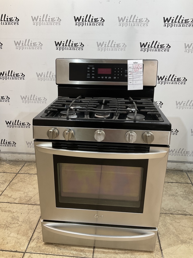 Lg Used Natural Gas Stove 30inches (Stainless Steel) 