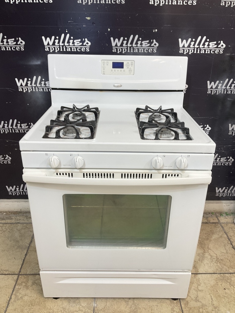 Whirlpool Used Natural Gas Stove 30inches (White) 