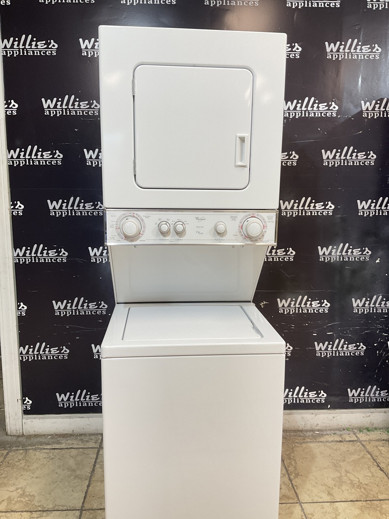 Whirlpool Used Electric Unit Stackable 220volts (30 AMP) 24x71 1/2”  {4 prong} (White)