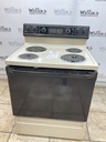 Ge Used Electric Stove 220volts (40/50 AMP)  30inches {3 prong} (Bisque/Black)