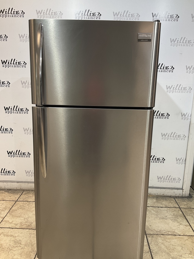 Frigidaire Used Refrigerator Top and Bottom 30x66 1/2” (Stainless Steel) 