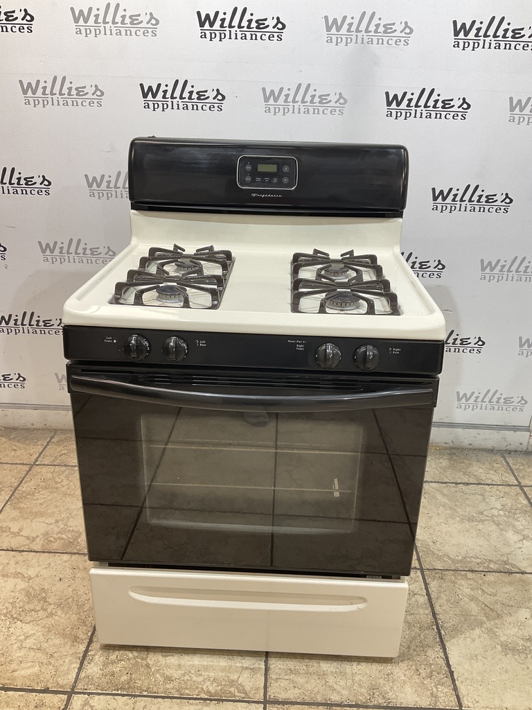 Frigidaire Used Natural Gas Stove 30inches (Bisque/black)