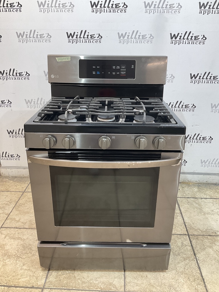 Lg Used Gas Propane Stove 30inches (Black Stainless)