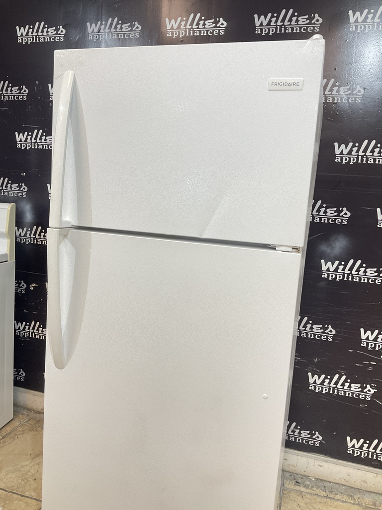 Frigidaire Used Refrigerator Top and Bottom 28x64 1/2” (White) 