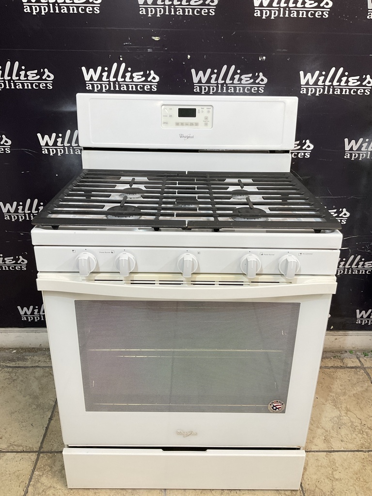 Whirlpool Used Natural Gas Stove 30inches (white)