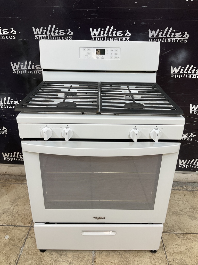 Whirlpool Used Natural Gas Stove 30inches (White) 