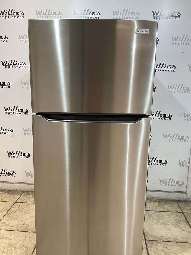 Frigidaire Used Refrigerator Top and Bottom 30x65 1/2” (Stainless Steel) 
