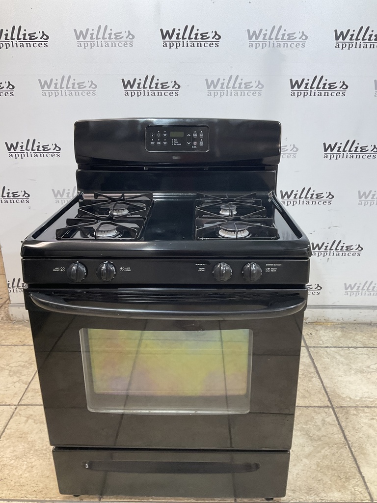 Kenmore Used Natural Gas Stove 30inches (Black) 