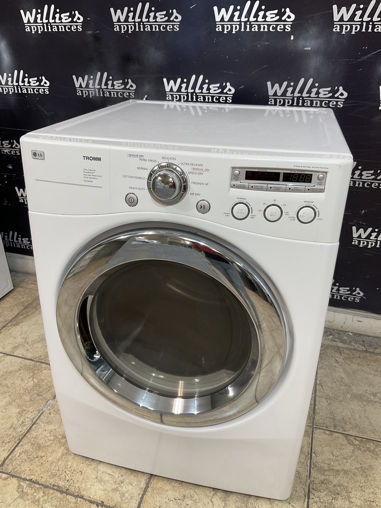 Lg Used Electric Dryer 27inches {4 prong} (White) 