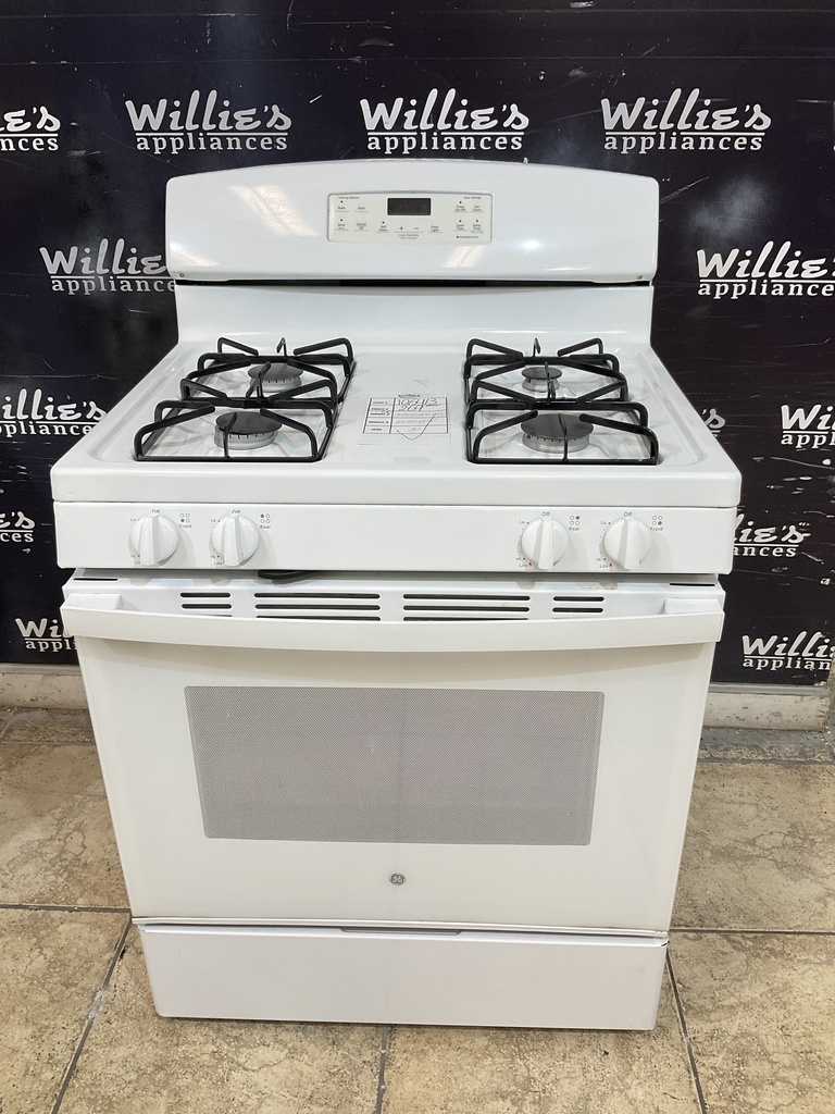 Ge Used Natural Gas Stove 30inches (White) 