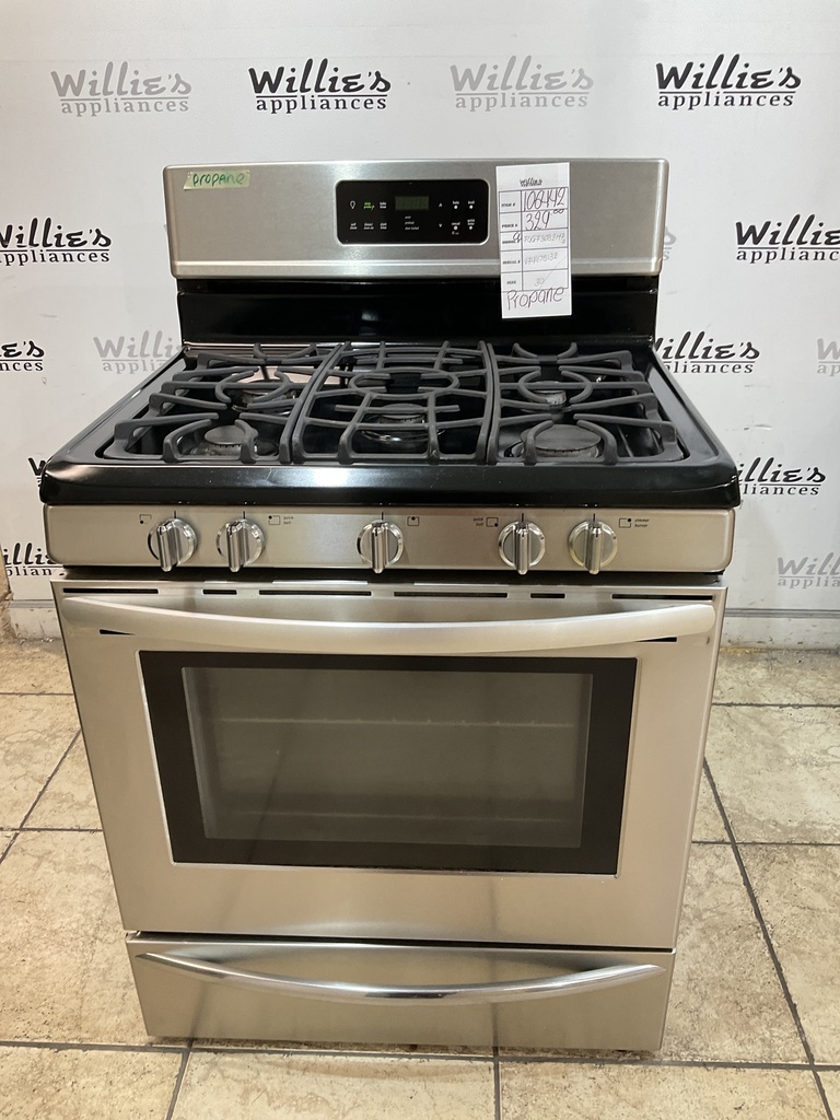 Frigidaire Used Gas Propane Stove 30inches (Stainless Steel) 