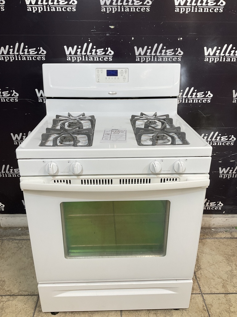 Whirlpool Used Natural Gas Stove 30inches (White)