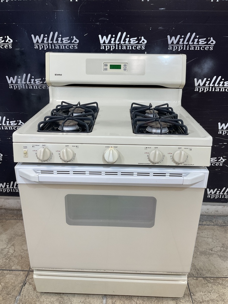 Hotpoint Used Natural Gas Stove 30inches (Bisque) 