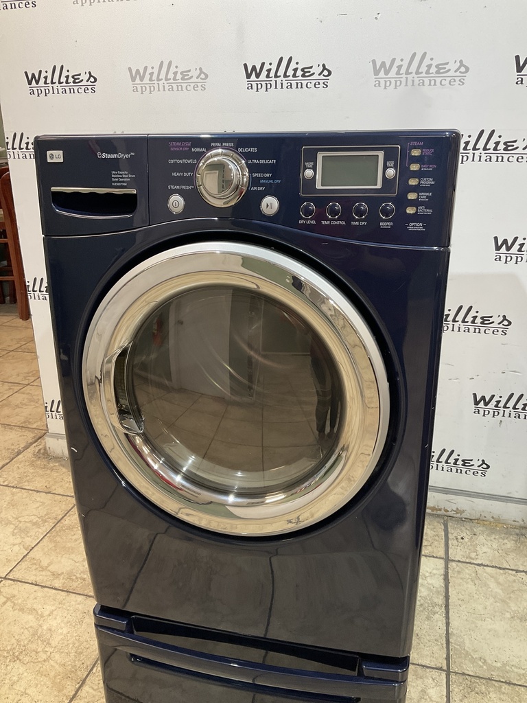 Lg Used Electric Dryer 27inches {3 prong} (Blue) 