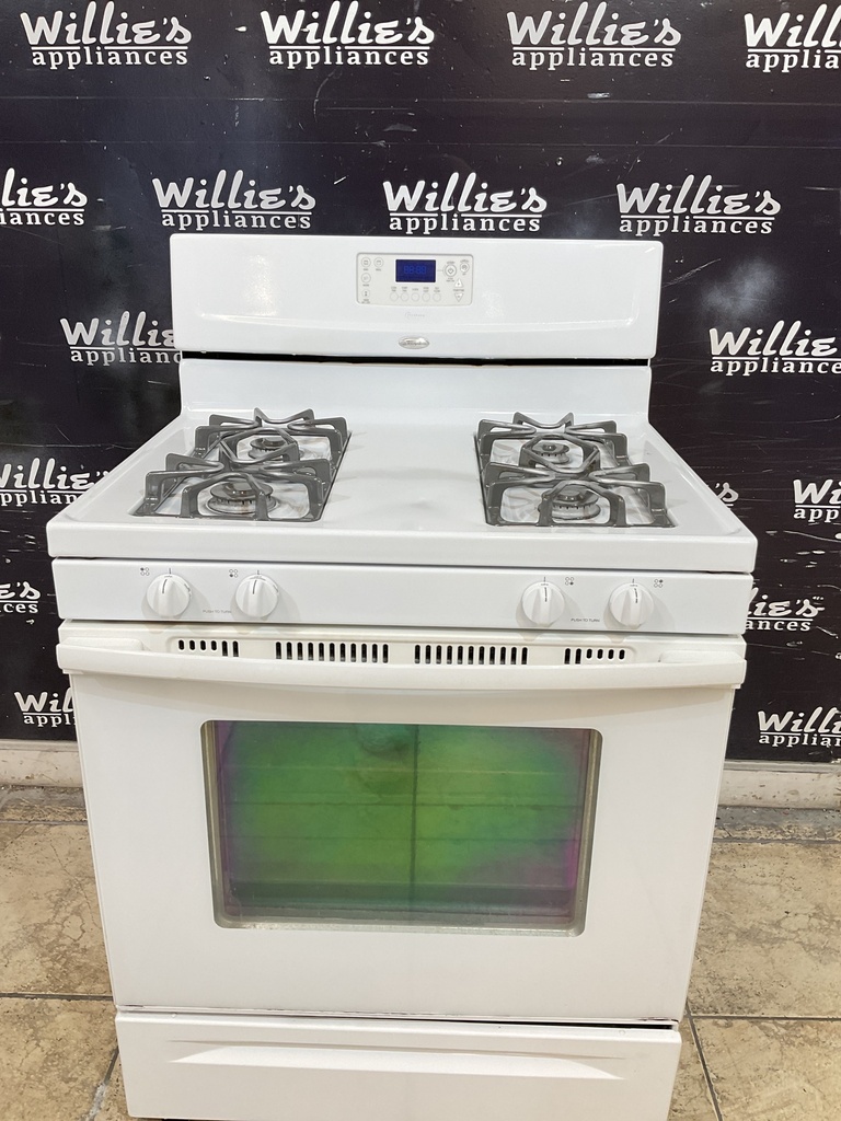 Whirlpool Used Natural Gas Stove 30inches (white) 