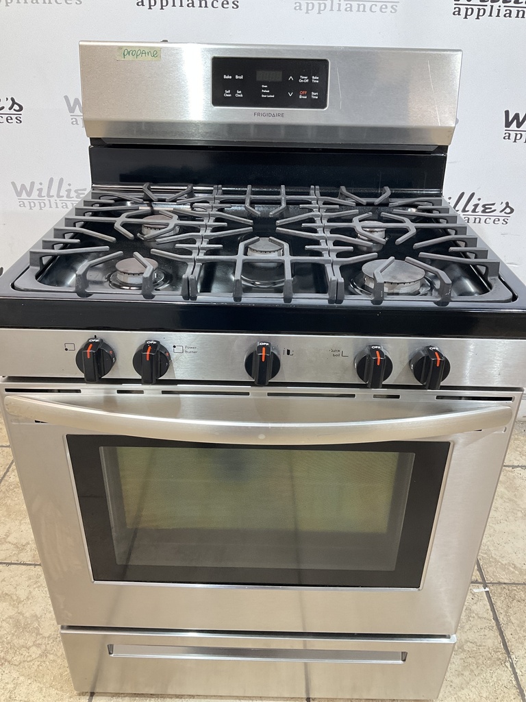 Frigidaire Used Natural Gas Stove 30inches (Stainless Steel) 