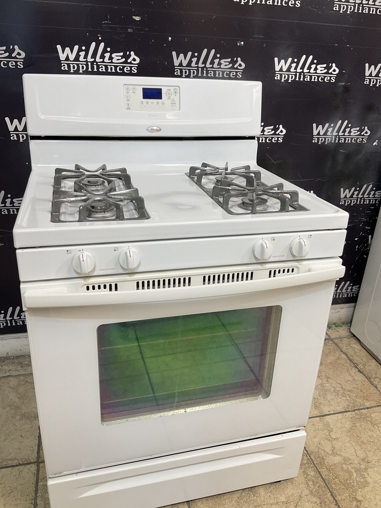 Whirlpool Used Natural Gas Stove 30inches (white)