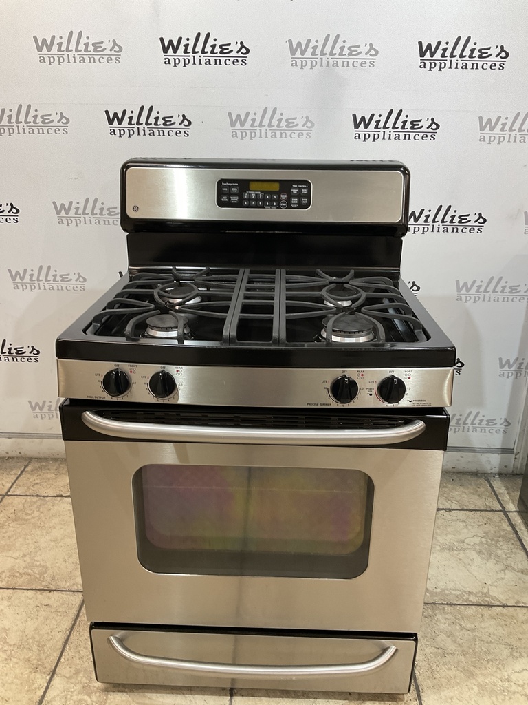 Ge Used Natural Gas Stove 30inches (Stainless Steel) 