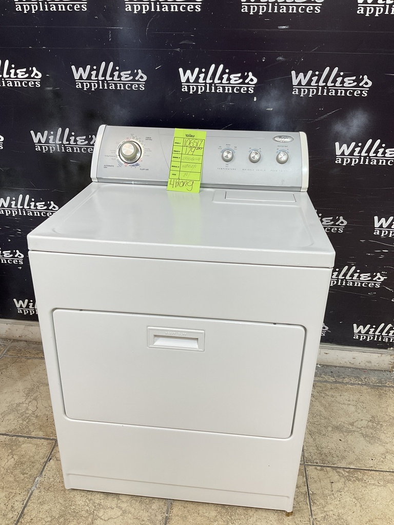 Whirlpool Used Electric Dryer 29inches {4 prong} (White) 
