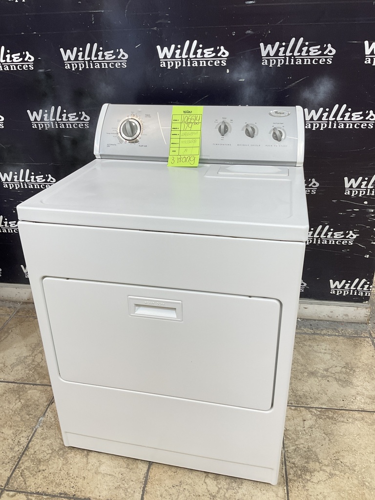 Whirlpool Used Electric Dryer 29inches {3 prong} 