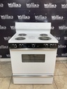 Ge Used Electric Stove 220volts (40*50 AMP) 30inches {3 prong} (White) 